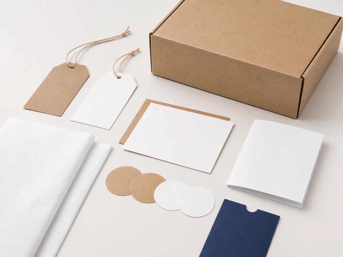 Individuelle Markenkarten und Hangtags